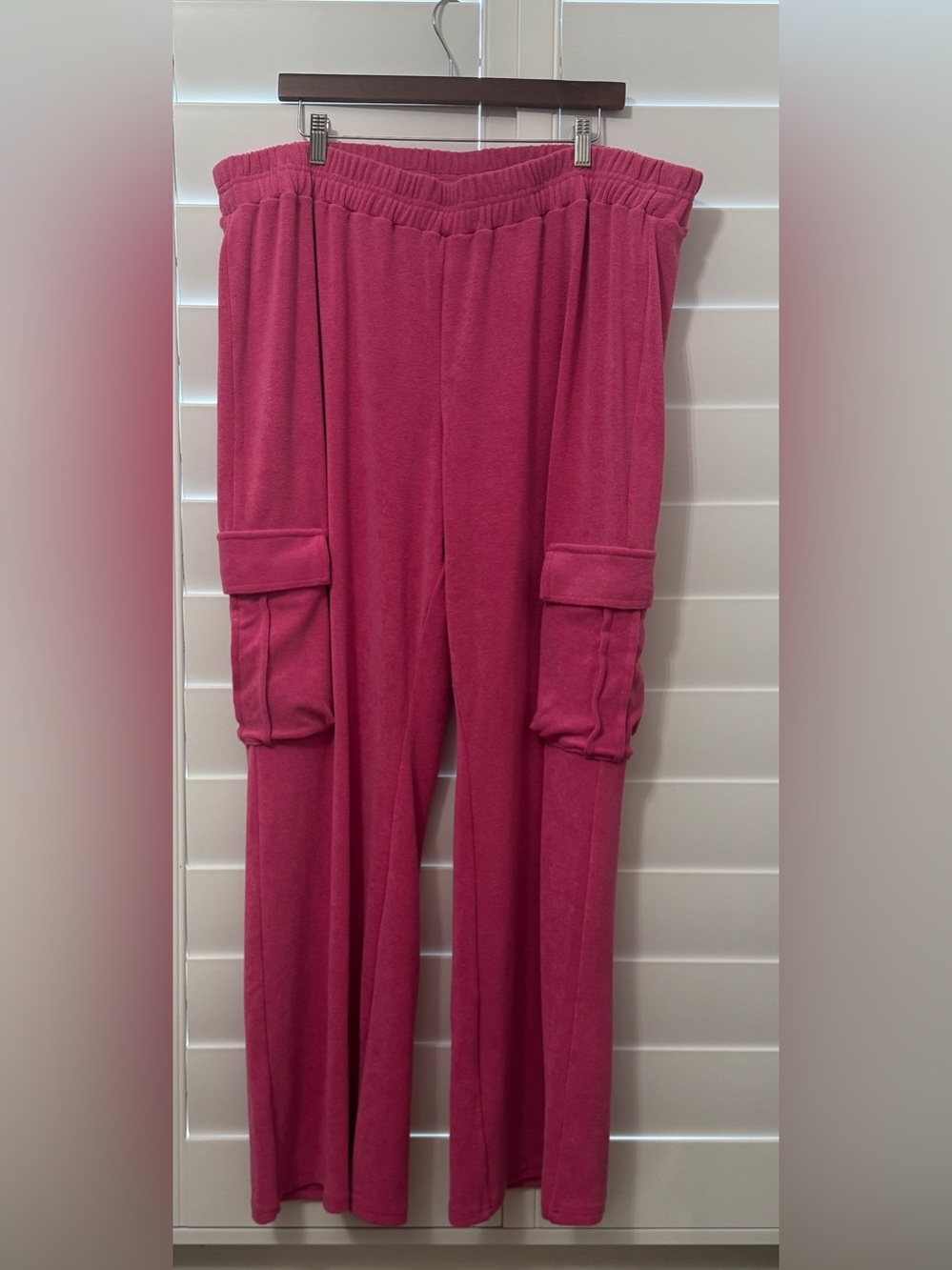 NWT...Good American Pink Terry Pants Size 3XL